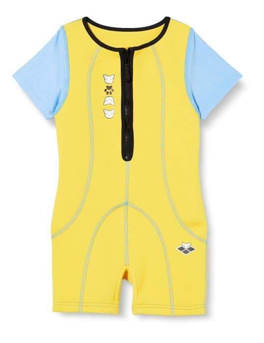 Simdräkt Arena - 95246 - Friends WARMSUIT Skyddsutrustning Unisex-Baby, Gul, 1-2År