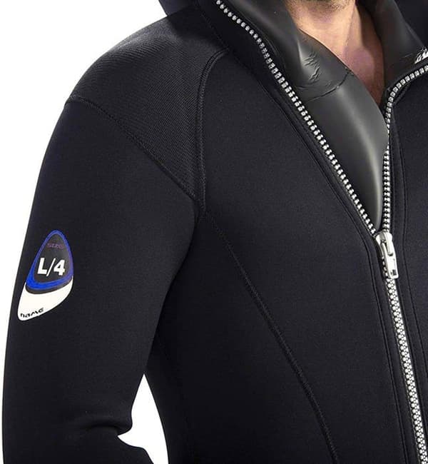 Cressi - LU486505 - Diver Man Monopiece våtdräkt - Premium våtdräkt för man med fast huva