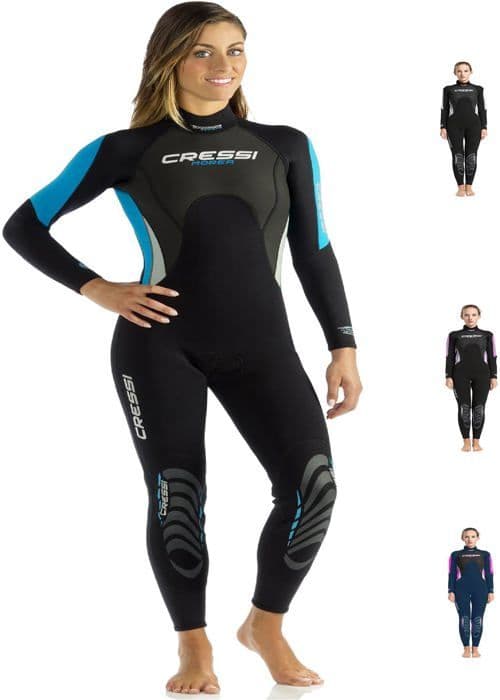 Cressi - LU476502 - Morea Lady Monopiece våtdräkt 3mm - Monopiece våtdräkt för kvinnor