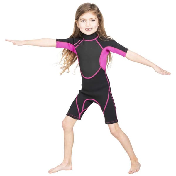 Trespass Junior Shorty Scubadive 3 Mm Musta 7-8 Years