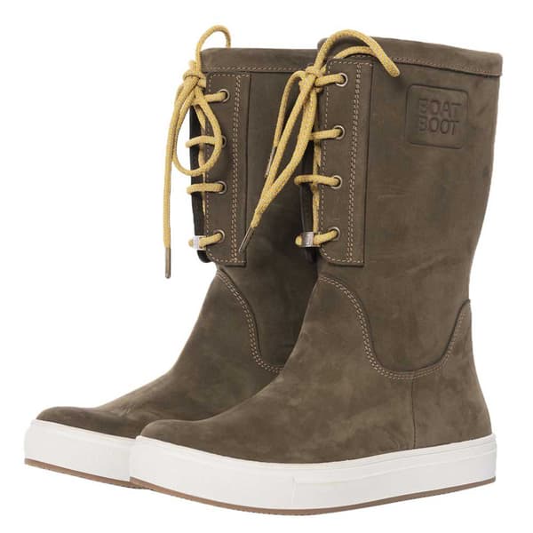 Boat Boot StÖvlar Canvas Laceup Grönt EU 39 Kvinna