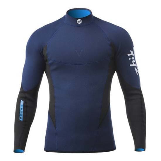 Zhik Langærmet Neopren T-shirt Microfleece Blå M Mand