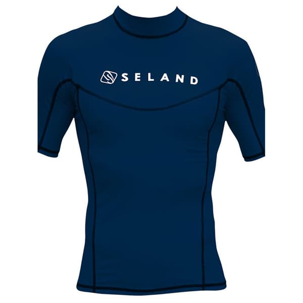 Seland Uv Kortærmet T-shirt Elastan Blå L Mand