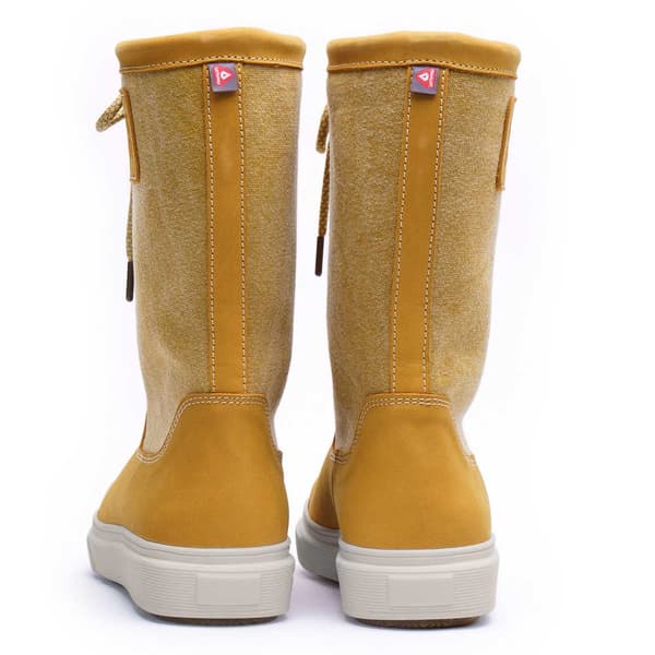 Boat Boot Canvas Laceup Stövlar Gul EU 41 Kvinna