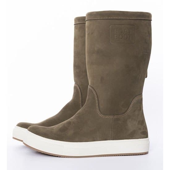 Boat Boot None Lace Leather Støvler Grøn EU 38 Kvinde