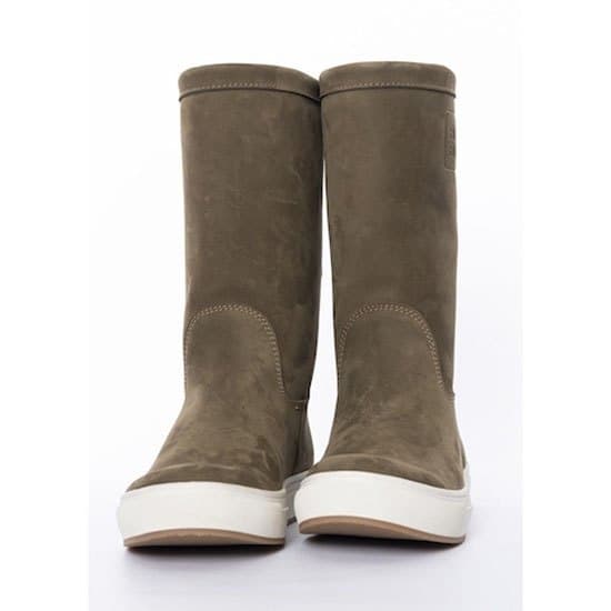 Boat Boot None Lace Leather Støvler Grøn EU 38 Kvinde