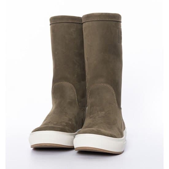 Boat Boot None Lace Leather Støvler Grøn EU 38 Kvinde