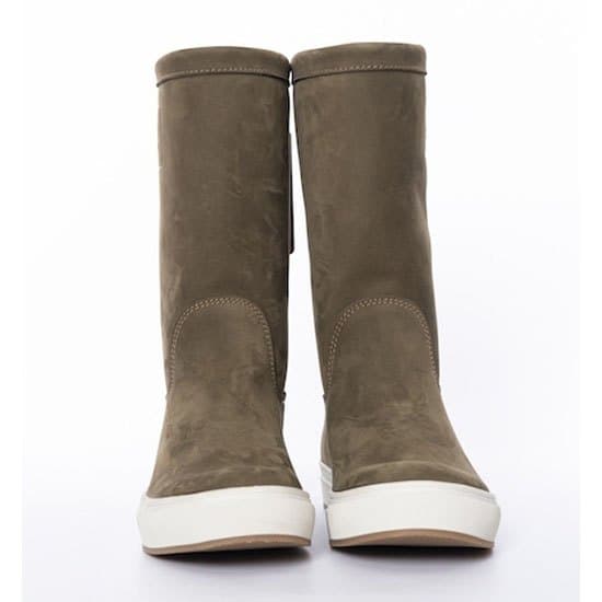 Boat Boot None Lace Leather Støvler Grøn EU 38 Kvinde