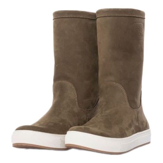 Boat Boot None Lace Leather Støvler Grøn EU 38 Kvinde