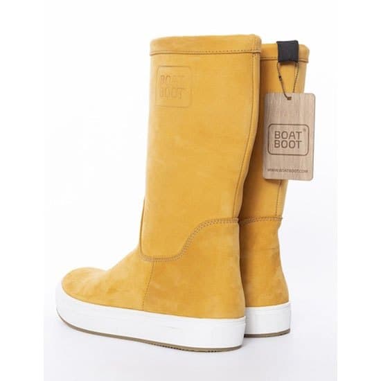 Boat Boot None Lace Leather Stövlar Gul EU 40 Kvinna
