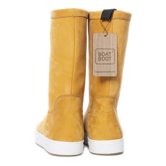 Boat Boot None Lace Leather Stövlar Gul EU 45 Kvinna