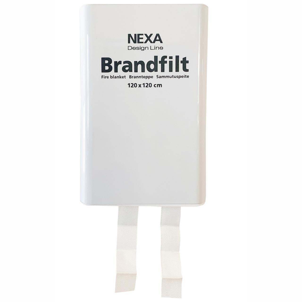 NEXA Fire & Safety FBDH-105 Brandfilt Vit 120x120 cm Hårdbox