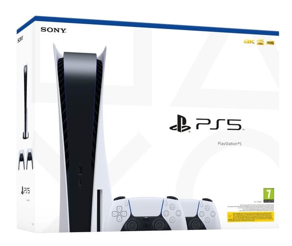 Sony Playstation 5 Standard + 2x DualSense White