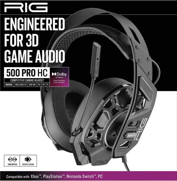 RIG 500 Pro HC Black (PC/Xbox/Playstation)