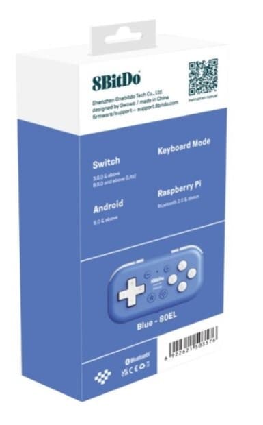8BitDo Micro Bluetooth Gamepad Blue
