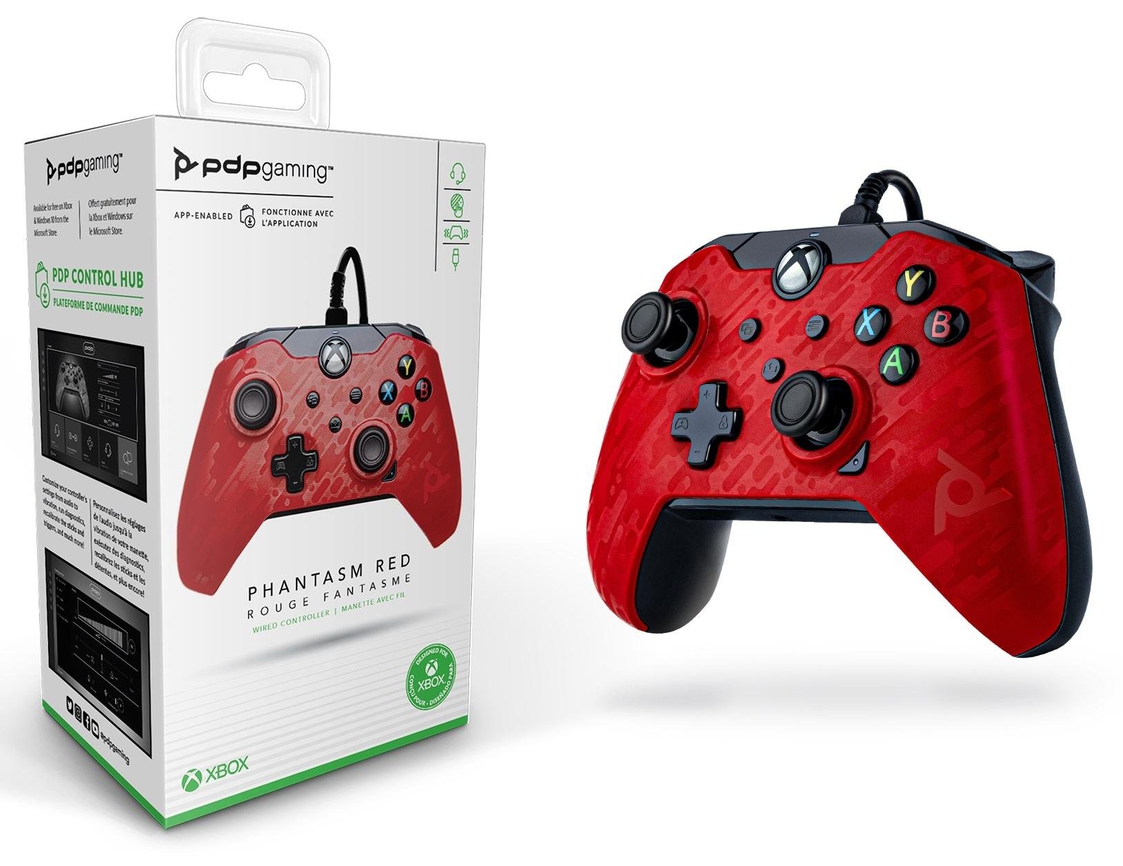 PDP Gaming Wired Controller - Phantasm Red