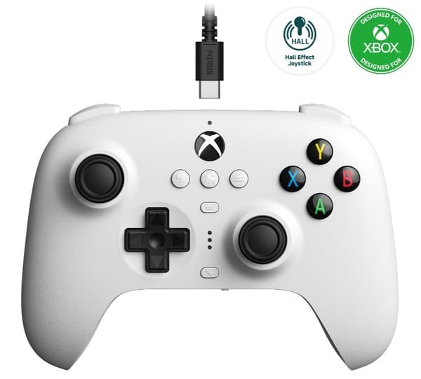 8BitDo Ultimate Wired Controller for Xbox Hall Ed/ White