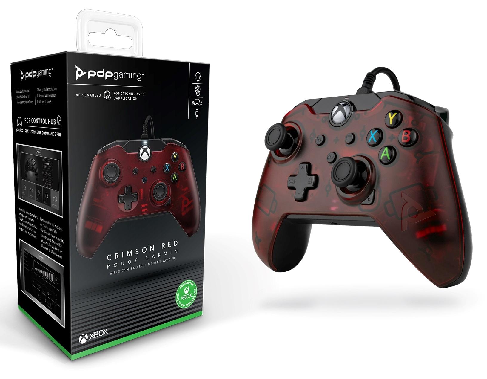 PDP Gaming Wired Controller - Crimson Red