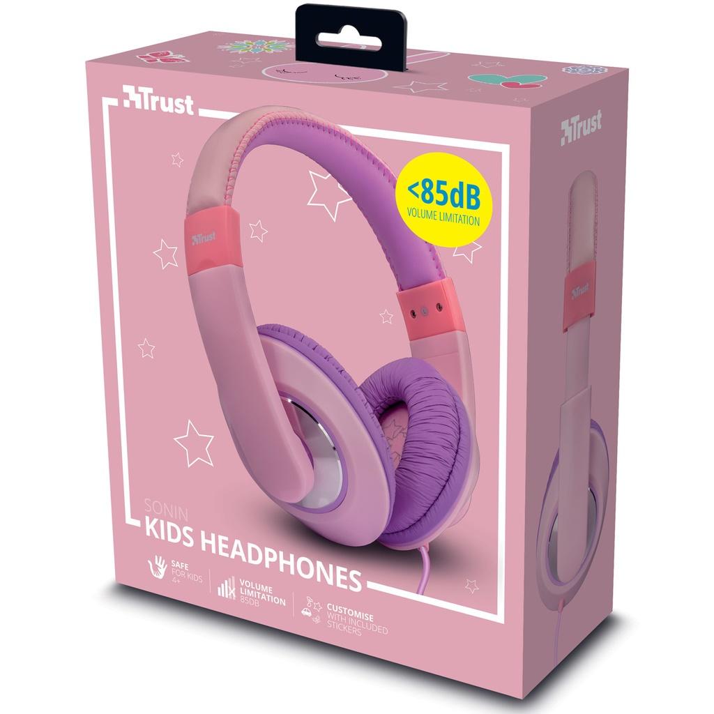 Trust Hörlurar Sonin Kids Pink
