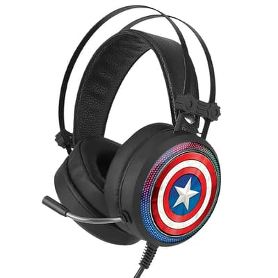 Marvel Gaming Headset USB 7.1-lj Captain America 001