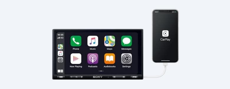Sony 7" DAB-receiver med Weblink & CarPlay