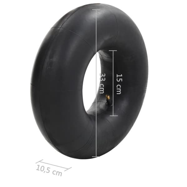Däck och innerslang till säckkärra 4 delar 15x6.00-6 4PR gummi