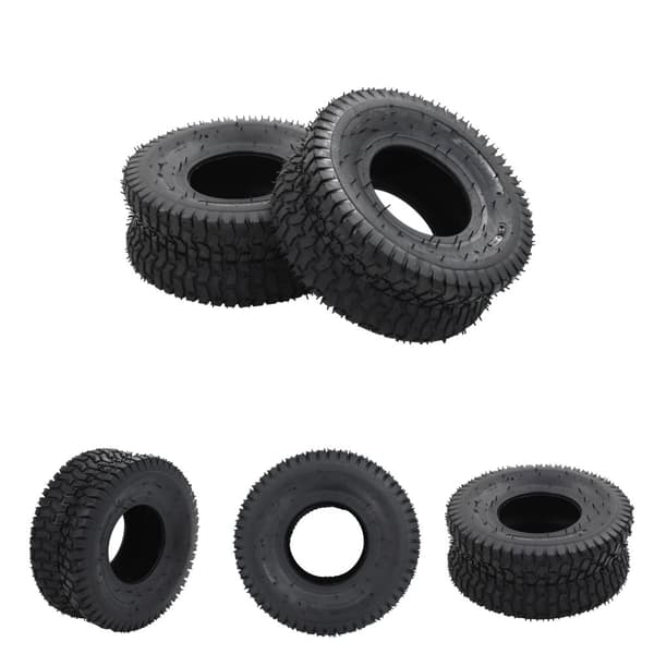 The Living Store trillebørsdæk 2 stk. 15 x 6.00-6 4PR gummi -  Trillebør – dele