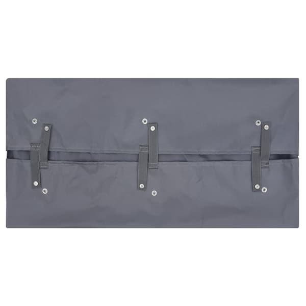 Innerfoder till trädgårdsvagn mörkgrå 81x41x40 cm tyg