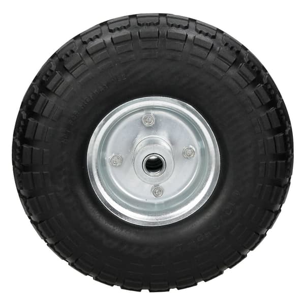 ECD Germany 2 kappaletta käsirekisteripyörän lohkoprofiili, joka on valmistettu puhkeamattomasta PU-kiinteästä kumista - 4.10 / 3.50-4 Ø260x85mm -