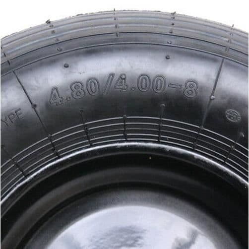 Skottkärrehjul - UNBRANDED - 4.00-8 - 4 lager - 204kg - Tung stål fälg