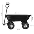 Miniatyrbild 5 av 6: Tipping Garden Cart - SPRINGOS - Maxbelastning 250 Kg - Grön