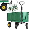 Miniatyrbild 4 av 4: Fällbar transportvagn 4 hjul + avtagbar presenning Max. 400kg - SPRINGOS
