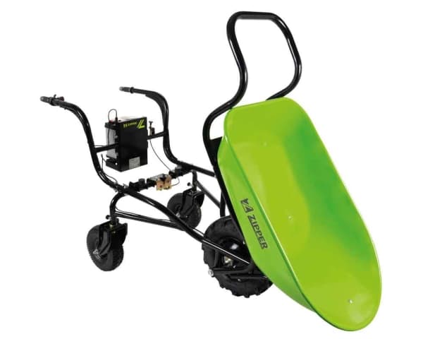 Zipper ZI-EWB150-100L, Electric garden cart, 3 hjul, Sort, Grønn, 100 l, 150 kg, 48,5 kg