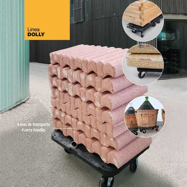 Artplast Platform Med Hjul Dolly 58x38x12 Cm Sort