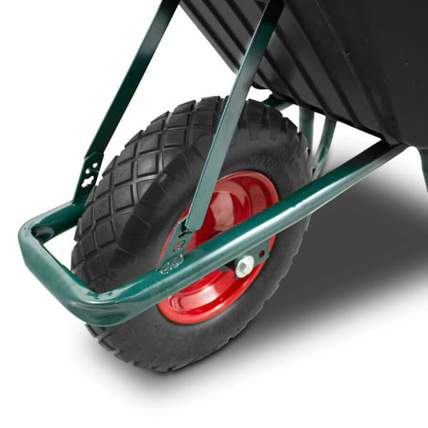 Sort trilleb?r med kraftig PVC sk?l, solid hjul, havevogn op til 250kg