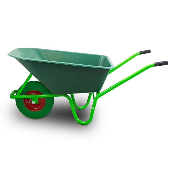 Havetrilleb?r 250kg 100L PVC SK?L + HELT GR?NT TUBELESS HJUL