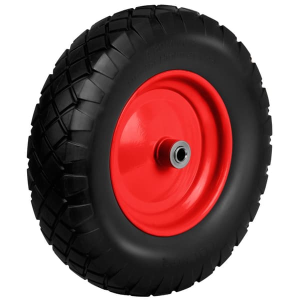 Tubeless kottikärrypyörä 4.00-8 musta ja punainen Humberg