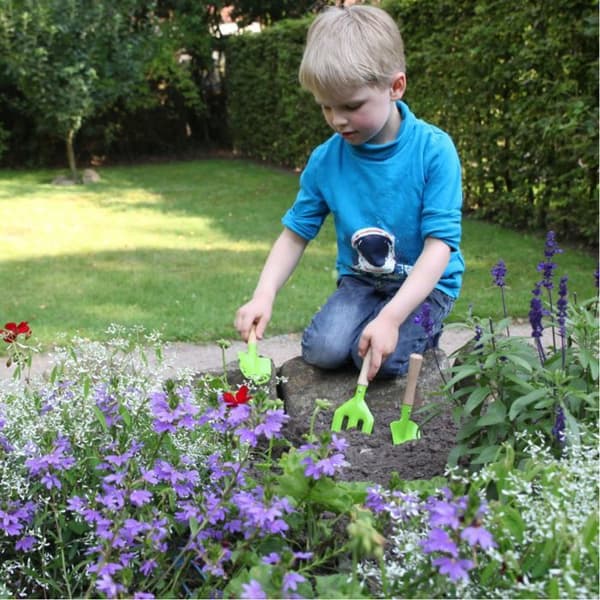 Grönt trädgårdsredskapsset - ESSCHERT DESIGN - För barn - Grönt - Blandat - Från 4 år
