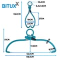 Miniatyrbild 2 av 6: Tr�grip 450mm 680kg Bituxx sj�lvkl�mmande stubbkl�mmor
