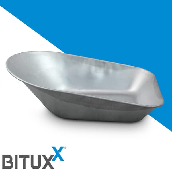 Bituxx tohjulet trilleb?rsk?l udskiftelig galvaniseret st?lsk?l 100L kapacitet