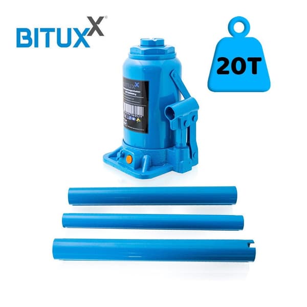 Bituxx stolpel?ft, kapacitet 20T, hydraulisk autodonkraft
