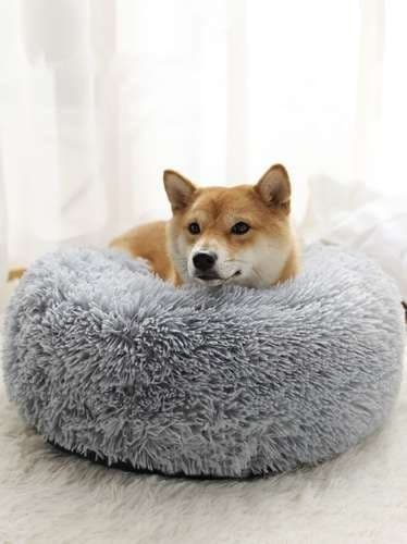 Oval pude til Hunde Kat Soft Plys seng st?rrelse M 60cm