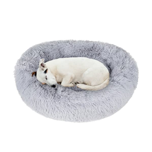 Oval pude til Hunde Kat Soft Plys seng st?rrelse M 60cm