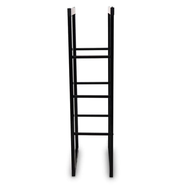 Stativ til tr?blokke til pejsen, solid ramme, minimalistisk, enkel, matchende stilen i interi?ret