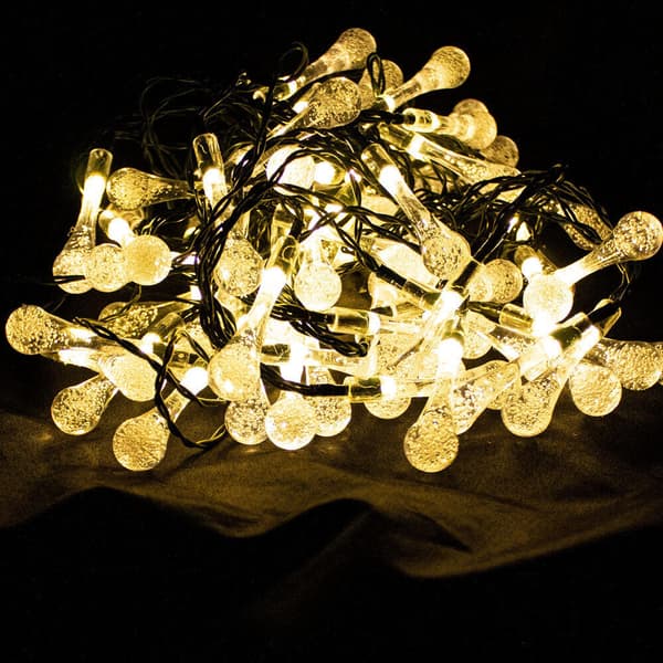 Lys Solar udend?rs k?de til haven, LED lamper, 10 m, varme t?rer