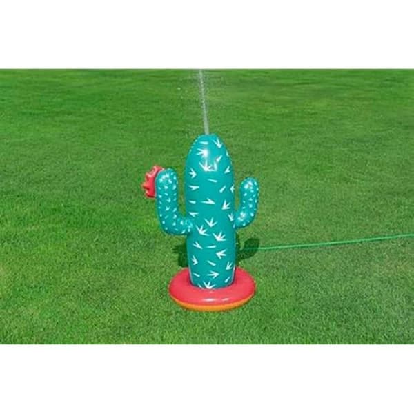 Arroseur Gonflable - BESTWAY - Cactus Oasis - 74 cm x 56 cm x 104 cm - För barn från 2 år - Grön