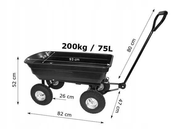 Carruzzo-vagn 75 l