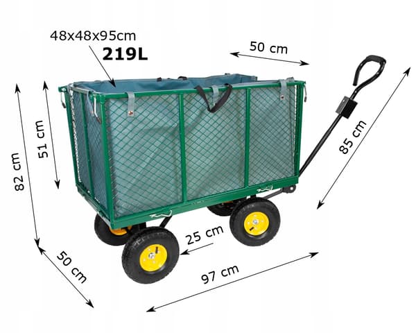 HAVEVOGN TRANSPORTTRAILER HJULBEN Carruzzo 219 l