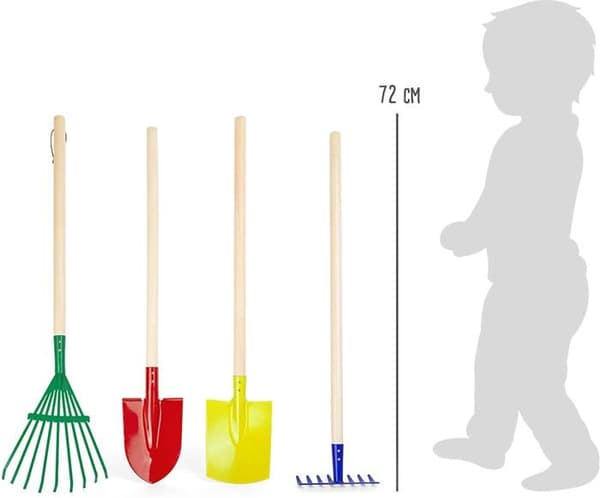 Flerfärgad trädgårdsredskapssats - SMALL FOT - Trädgårdsredskap för barn - Blå - Blandat - 3 år och uppåt