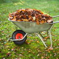 Miniatyrbild 2 av 6: Relaxdays Skottkärrehjul gummi 4.00-6, reservaxel, punkteringsfritt, axel, 3 adaptrar, 100 kg, svart-röd